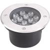 tyfuture Basso Voltaggio Luci Del Paesaggio LED Luce Sotterranea IP66 Impermeabile AC12/24V Faretto Incasso a Terra per Esterni Vialetto Ponte Fare Un Passo Giardino Rotondo Lampada Paesaggio (Color