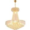 zenggp Moderno Grande Lampadario Di Cristallo, Lampada A Sospensione In Stile Impero Con Sfera A Goccia, Apparecchio Di Illuminazione Per Soffitti Alti Con Base E14 Per Soggiorno Atrio Scale Hotel(Diameter