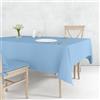 Il Tuo Artigiano Design Tovaglia da Tavola da 4 a 18 posti Lavabile in Lavatrice - Tovaglia Quadrata e Tovaglia Rettangolare 6 posti, 12 posti - Made in Italy (Celeste, 4 posti - 140x140 cm)
