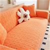 TANYAZ Copridivano Elasticizzato 1 2 3 4 5 Posti, Copridivani Fantasia Copertura Divano velluto jacquard ispessito Universale Fodera per Divano Estensibile Copri Divano Antiscivolo ( Color : Orange , Size :