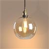 LIGKIN Lampada a Sospensione Industriale Vintage Lampadario in Vetro E27 Lampada a soffitto Paralume in Vetro Illuminazione a Soffitto per camera da letto Soggiorno Ristorante Loft