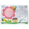 Babloo Plaid con Mesi Coperta in Pile Mensile Crescita Neonato Baby per Culla o Lettino 100x150 cm (Api)