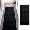 Siunwdiy Tappeto Cucina Nero passatoia Cucina Antiscivolo Lavabile Tappeto Ingresso Interno Moderno Tappeto da Cucina tappeti per Cucina Lunghi,Nero,60x180CM