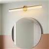 Chao Zan LED Lampade da Parete Specchio luminoso Bagno 60CM Per Armadio Acrilico Bianco caldo 3000K illuminazione per Pareti Utilizzabile Come Muro Luce Per Il Trucco Applique, Dorato (60cm)