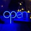 STHomedeco Open LED Neon Sign, Custom Open Neon Light Sign for Business Store, Bar, Cafe, Restaurant, Hotel, Party, Game Room Decoration (blu)