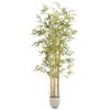 MAIA SHOP Bambù artificiale 210 cm Savage, pianta finta da interno iperrealistica, albero decorativo elegante per casa ufficio e hotel