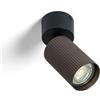 LEDKIA LIGHTING Applique da Soffitto Alluminio Aritz 1 Faretto Bronzo GU10