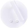 Partenopea Lampada da parete LED doppia emissione con spot orientabile per lettura, design moderno, luce calda 3000K, interruttori indipendenti, ideale per camera da letto e soggiorno hotel b&b (Bianco)