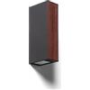 LEDKIA LIGHTING Applique da Parete per Esterni LED 6W Alluminio Wox Marrone Scuro