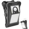 Generico Luci solari a clip per recinzione, luci per recinzione ad energia solare,Luci con sensore di movimento - Luce di sicurezza a energia solare o con ricarica USB per recinzione, cortile, sensore di movim