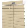 Generico Veneziana in Alluminio su Misura 45 60 70 95 110 125 130 145 150 160 180 195 200 210 cm, 25 mm Lamelle Tenda Orizzontali, Tende Veneziane da Interno Esterno per Finestre(Light Yellow)