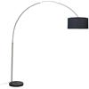 Qazqa Booglamp XXL - Lampada da terra arco Moderno - 1 luce - L 2070 mm - Acciaio - Moderno - Soggiorno