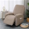 ABZDUNG Copripoltrona Relax Reclinabile Universale, Jacquard Fodere Poltrona Relax Elasticizzato Copripoltrona 1 Posto con Tasca Copripoltrona Reclinabile Fodere per Poltrone Rimovibile(G)