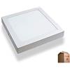 ONSSI Plafoniera LED Quadrato 22x22 cm, 20W (Pack 5) Luce Naturale 4000k-4500k Superficie Luce a LED Sottile Per Soggiorno, Sala da Pranzo, Cucina, Ufficio ONSSI LED