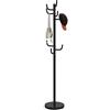 COSTWAY Attaccapanni in Metallo, Attaccapanni da Terra con 8 Ganci Robusti e Base Resistente, per Vestiti Borse Cappelli, 33,5 x 175 cm