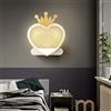 A.1.Coo LED Applique Parete Camera Letto Comodino Lampada Parete Interni Applique Moderne Cuore Ferro Apparecchi Camera Dei Bambini Piccola Luce Notturna Scala Corridoio Lampada Soffitto,D'oro,warm light