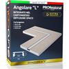 Eurocali Profilo Alluminio per Strisce LED Integrato nel Cartongesso - Forma L - spessore 12,5mm - Facile da Montare con Gomma di Protezione per Stuccatura