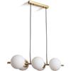LEDKIA LIGHTING LEDKIA Lampada a Sospensione in Metallo Moonlight Brass 6 Faretti Oro