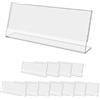 Danieli | Espositore Segnaposto in Acrilico Trasparente Portanome e Portaprezzi da Vetrina e da Banco. Monofacciale. (18x7-12 pezzi)