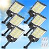 Lightasea 1200W Lampione Solare LED Esterno, 120000LM 6500K Lampione Solare da Esterno con Sensore di Movimento, Impermeabile IP65 Lampiones Stradale Solares con Telecomando per Giardino, Parcheggio