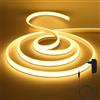HEGEHE - Striscia LED COB 12V, Striscia LED Neon FCOB Flessibile Super Luminosa 320 LED/m CRI90+, Illuminazione Domestica Tagliabile Impermeabile IP65 [2m, Bianco Caldo 3000K]
