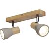 Lindby Faretto dimmerabile (Scandinavo) colore Ocra, in Legno ad es. Cucina Lampada da incasso plafoniera applique