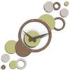 Giallobus - Orologio da Parete Adesivo Modulare Geotime - Bubbles - Legno Mdf - Geotime - 14B_Eco - Orologio da parete moderno - Numeri adesivi 3d - Costruzione modulare