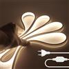 HEGEHE - Striscia LED COB 220V, flessibile impermeabile IP65, 288 LED/m 0,5m bianco naturale 4000K Striscia neon FCOB super luminosa CRI90+, tagliabile ogni 50 cm