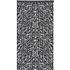 Arsvita - Tenda in ratina, 80 x 200 cm, protezione perfetta dagli insetti e dagli sguardi indiscreti per la porta del balcone e della terrazza, colore: nero/grigio/bianco melangiato