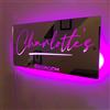 hadefa Specchio luminoso del LED Nome Personalizzato Nome di Famiglia 12 Colori Luminoso Specchio Decorazione Della Parete Grande Logo Neon Sign