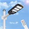 Aigostar - 150W Lampione Solare da Esterno con Sensore di Movimento, Telecomando, Impermeabile IP65, 1500LM Luce Fredda 6500K, Lampioni Solari LED per Giardino, Cortile, Strada (Non Include il Palo)