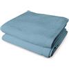 BANZAII TEXTILE INNOVATOR ONLINE Banzaii 2 Asciugamani in Morbida Spugna 60 x 100 cm, 100% Cotone di Alta Qualità, Trattamento Super Assorbenza - Acquamarina
