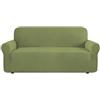 CASAbella Copridivano Elasticizzato, Tessuto Bielastico, 7 Colori, Misure per Poltrona e Divano 2, 3 e 4 Posti, Lavabile in Lavatrice a 30° (Verde, 1 posto)