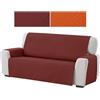 CASAbella Salvadivano Trapuntato Double Face Copridivano Kira da 1 a 4 posti 4 Colori (Bordeaux/Arancio, 2 posti (cm 120x210))
