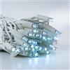 HAND - Luci Di Natale da Esterno Professionali a Risparmio Energetico e Alta Impermeabilità - Luminarie Natalizie da Esterno (Bianco Freddo, 10 Metri (100 LED))