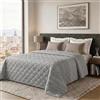 Dorian Home Trapunta Estiva Letto Singolo 100% Puro Cotone Certificato Sambuco Nocciola