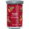 Yankee Candle Candela profumata firmata | Ghirlanda di mele rosse in barattolo grande con doppio stoppino | Candela a lunga combustione in cera di soia | Regalo perfetto per le donne