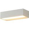 Koolenry Lampada A Strisce Impermeabile da Esterno per Giardino, Luce da Parete Esterna, Insegna Pubblicitaria, Lampada da Comodino da 20 cm Bianca, 12 W