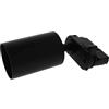 A2ZWORLD Porta Faretto da Binario Trifase Attacco GU10, Colore Nero, Orientabile e Ruotabile, Max 50W 220V, Supporto per Faretti LED