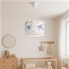 lux.pro Lampada a Sospensione per Cameretta Lampadario per Bambini Lampada da Soffitto con Paralume Cilindrico Ø28 Bianco Design Koala