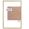 LUCA® Cornice portafoto 40 x 60 cm quercia Cornice in MDF ecologico con plexiglass infrangibile, gancio e supporto