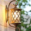 Mengjay Trade Lampada da parete da esterno nostalgica E27 Vetro Impermeabile in Alluminio Retro Lampada da Parete per Esterno Per Illuminazione Di Esterni Vintage Luce Parete Corridoio Applique