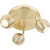 Qazqa gissi - Faretto Moderno - 3 luce - H 145 mm - Oro/Ottone - Moderno - Soggiorno I Camera da letto I Sala da Pranzo I Cucina