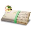 GEEMMA s.r.l. cuscino 100% lattice 40x70 cm H12 cm. Guanciale letto a modello saponetta con tessuto in ALOE VERA Sfoderabile e lavabile. Cuscino materasso Anallergico - MILK