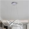 Generico UNIVERSO LAMPADARIO LAMPADA LED MODERNO INTRECCIATO A SOSPENSIONE 60 WATT LUCE BIANCO NATURALE 400K LUCE BIANCO FREDDO 6500K (Bianco Naturale)