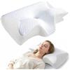 ZVD Cuscino Ortopedico Anti-Russamento per Apnea Notturna,Cuscino Antirussamento,Apnea Notturna,Supporto Cervicale in Memory Foam,Traspirante,per Tutte le Posizioni di Sonno (Bianco)