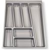 SOTECH ORGA-BOX® II Inserto Portaposate per Nobilia Cassetto da 45 (462 x 355 mm) grigio argento