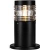 Mengjay Lampada a colonna E27 Lampade da Esterno Rotonde IP44 Impermeabile Luci colonna per esterni Giardino Villa Lampada a pilastro di Alluminio Cortile Lampada da Prato (D)
