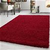 Teppium Moderno Tappeto Salotto Grande 300x400 cm Rosso - Shaggy Tappeto per scendiletto Camera da Letto, Cucina y Soggiorno - Tappeto Morbido y Fluffy, Monocromatico, facile manutenzione