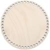 Easnea Cesto in legno con fondo vuoto all'uncinetto, base in legno, base per lavori a maglia, base per borse e borse fai da te, forniture per tessitura, artigianato, rotondo, 30 cm